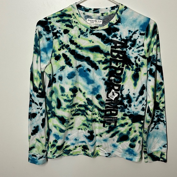 Abercrombie Kids Long Sleeve Tie-Dye T-shirt Size 15-16 - Picture 1 of 6
